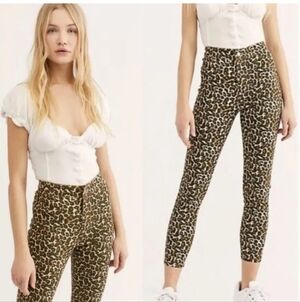 We the Free Leyla leopard print skinny jeans